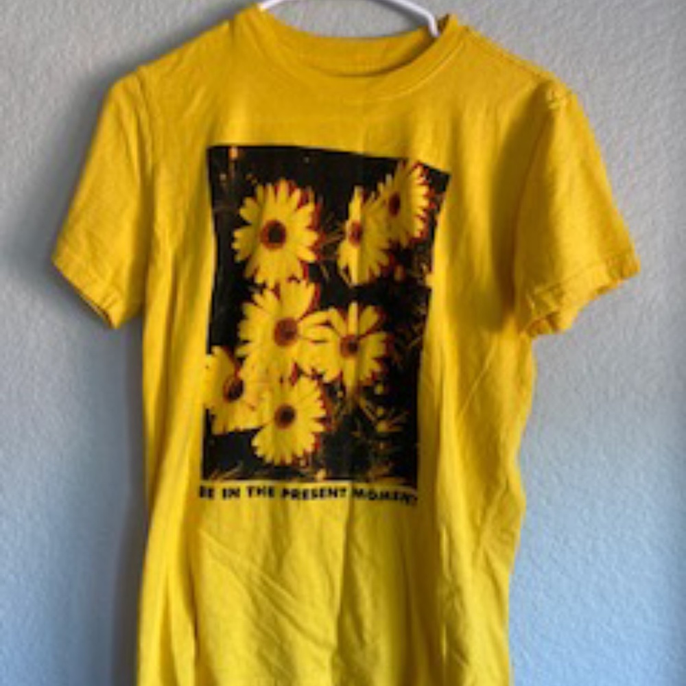 Yellow graphic tee